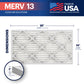 BNX TruFilter 14x25x1 MERV 13 Pleated Air Filter – Made in USA (4-Pack)