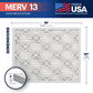BNX TruFilter 20x25x1 MERV 13 Pleated Air Filter – Made in USA (6-Pack)