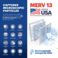 BNX 20x30x1 MERV 13 Pleated Air Filter – Made in USA (4-Pack)