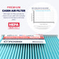 BNX TruFilter C7086 Cabin Air Filter, HEPA 99.97%, MADE IN USA, Compatible With Select Nissan Rogue, Rogue Sport