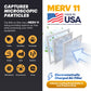 BNX 16x20x1 MERV 11 Air Filter 3 Pack - MADE IN USA - Electrostatic Pleated Air Conditioner HVAC AC Furnace Filters - Removes Dust, Mold, Pollen, Lint, Pet Dander, Smoke, Smog