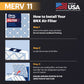 BNX 20x20x1 MERV 11 Air Filter 2 Pack - MADE IN USA - Electrostatic Pleated Air Conditioner HVAC AC Furnace Filters - Removes Dust, Mold, Pollen, Lint, Pet Dander, Smoke, Smog