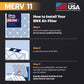 BNX TruFilter 20x25x1 Air Filter MERV 11 (12-Pack) - MADE IN USA - Allergen Defense Electrostatic Pleated Air Conditioner HVAC AC Furnace Filters for Allergies, Dust, Pet, Smoke, Allergy MPR 1200 FPR 7