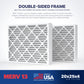 BNX TruFilter 20x20x4 MERV 13 Pleated Air Filter – Made in USA (2-Pack) (Slim Fit)