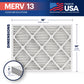 BNX TruFilter 14x18x1 MERV 13 Pleated Air Filter – Made in USA (6-Pack)