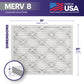 BNX 20x25x1 MERV 8 Pleated Air Filter – Made in USA (6-Pack)